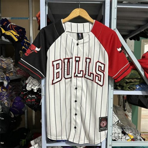 NBA Chicago Bulls basetball Maillot blanc